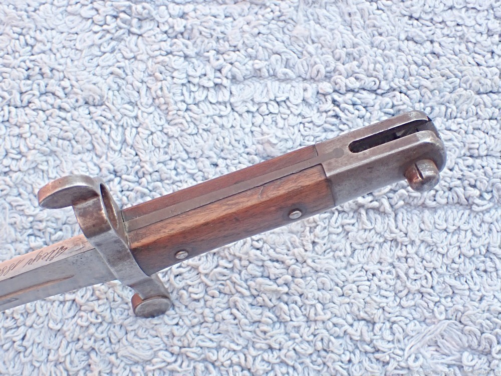 STEYR MODEL 1885 SWORD BAYONET WITH SCABBARD KROPATSCHEK RIFLE (RARE)-img-8