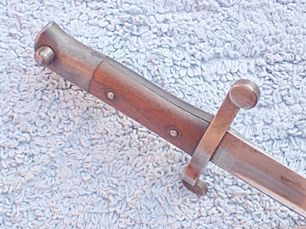STEYR MODEL 1885 SWORD BAYONET WITH SCABBARD KROPATSCHEK RIFLE (RARE)-img-9