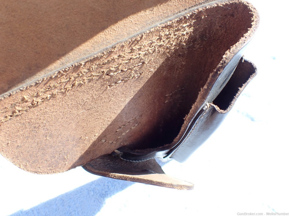 GERMAN WWII P-38 SOFT SHELL HOLSTER DATED 1944  jwa (MORITZ STECHER) -img-16