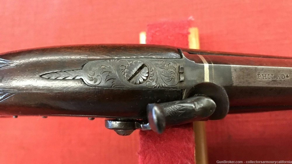 Cased Set Of Percussion Derringer Style Pocket Pistols By Tryon C 1850-img-16