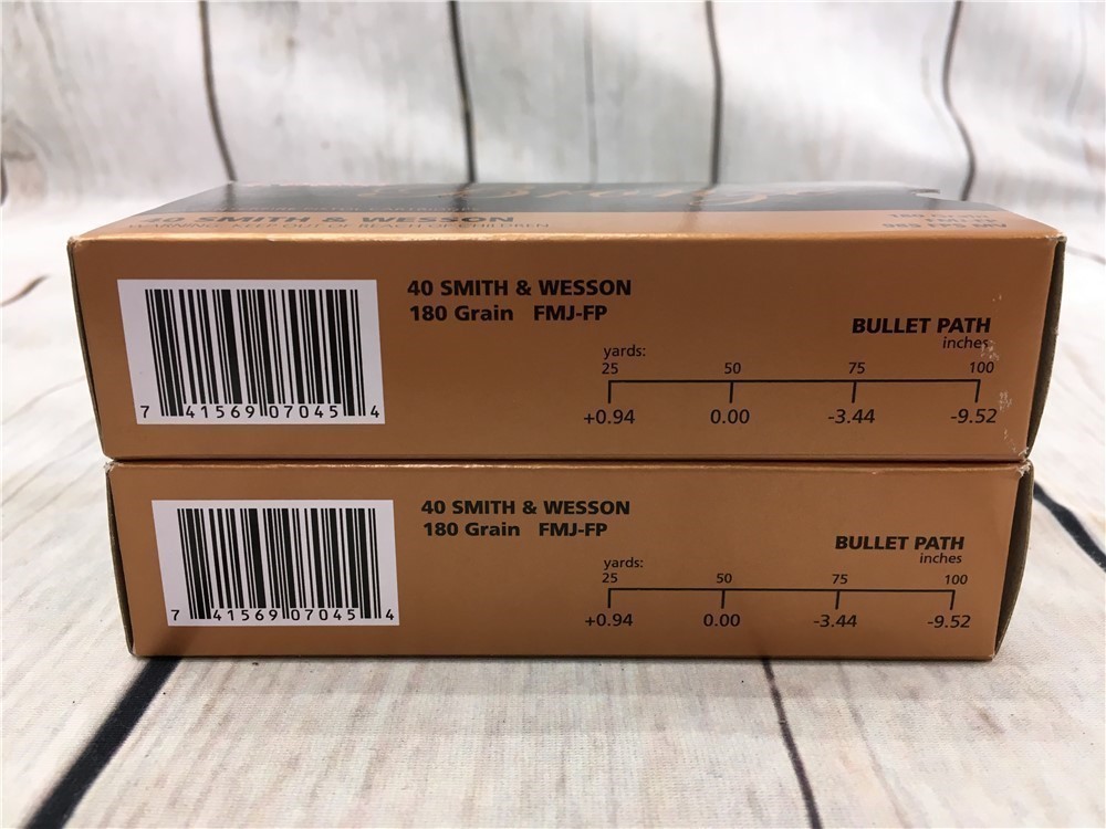 PMC Ammunition Bronze 100 Rds 40 Smith & Wesson 180 Grain-img-2
