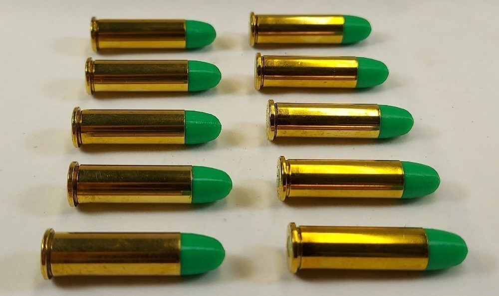 38 Special Brass Snap caps / Dummy Training Rounds - Set of 10 - Green-img-4