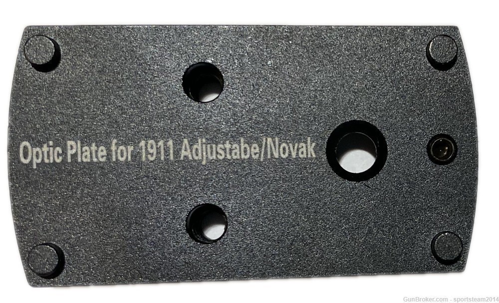 Red Dot Optic Adapter Mount Plate for 1911 pistol with NOVAK REAR SIGHT -img-0