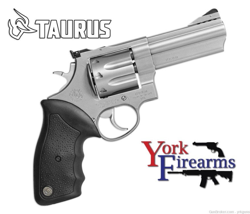 Taurus Model 608 357MAG/38SPL Matte Stainless 4" 8RD Revolver NEW 2-608049-img-0
