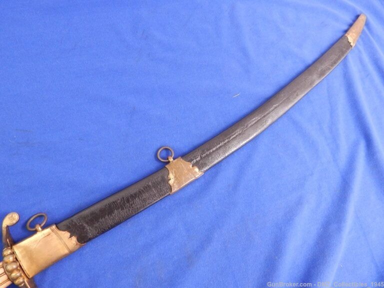 1820s-30s Eagle Head Officers Sword with Scabbard-img-2