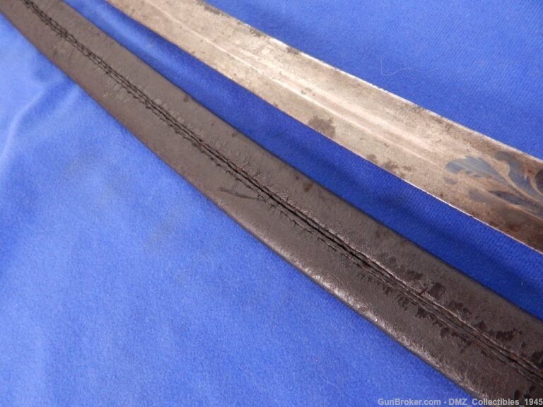 1820s-30s Eagle Head Officers Sword with Scabbard-img-14