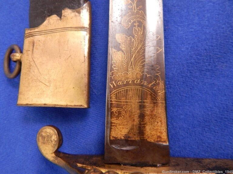 1820s-30s Eagle Head Officers Sword with Scabbard-img-6