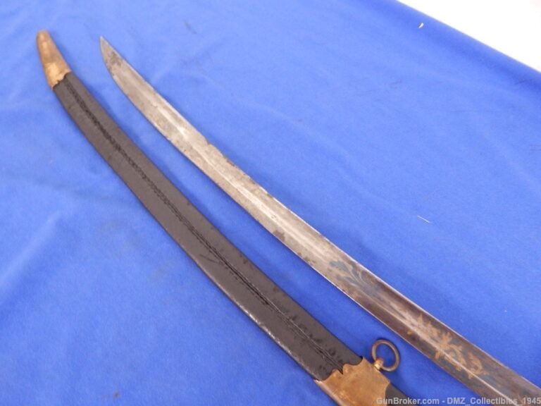 1820s-30s Eagle Head Officers Sword with Scabbard-img-12