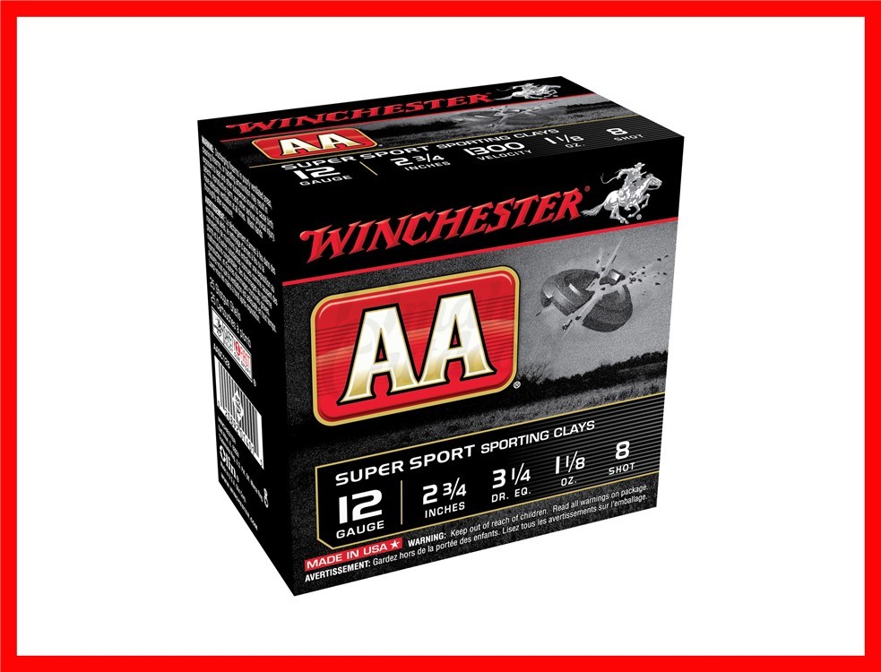 Winchester AA Sporting Clays 12 Gauge 8 Shot AASC128-img-0