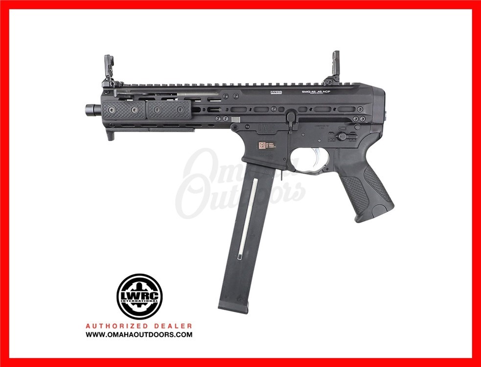 LWRC SMG Pistol 45ACP SMGP45B8S-img-0