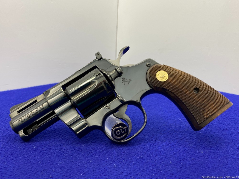 1978 Colt Python .357 Mag Blue -RARE & SOUGHT-AFTER 2.5" MODEL- Stunning-img-5