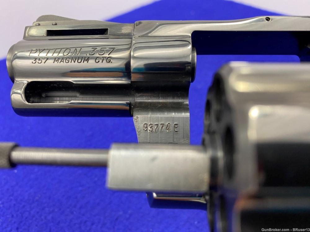 1978 Colt Python .357 Mag Blue -RARE & SOUGHT-AFTER 2.5" MODEL- Stunning-img-38