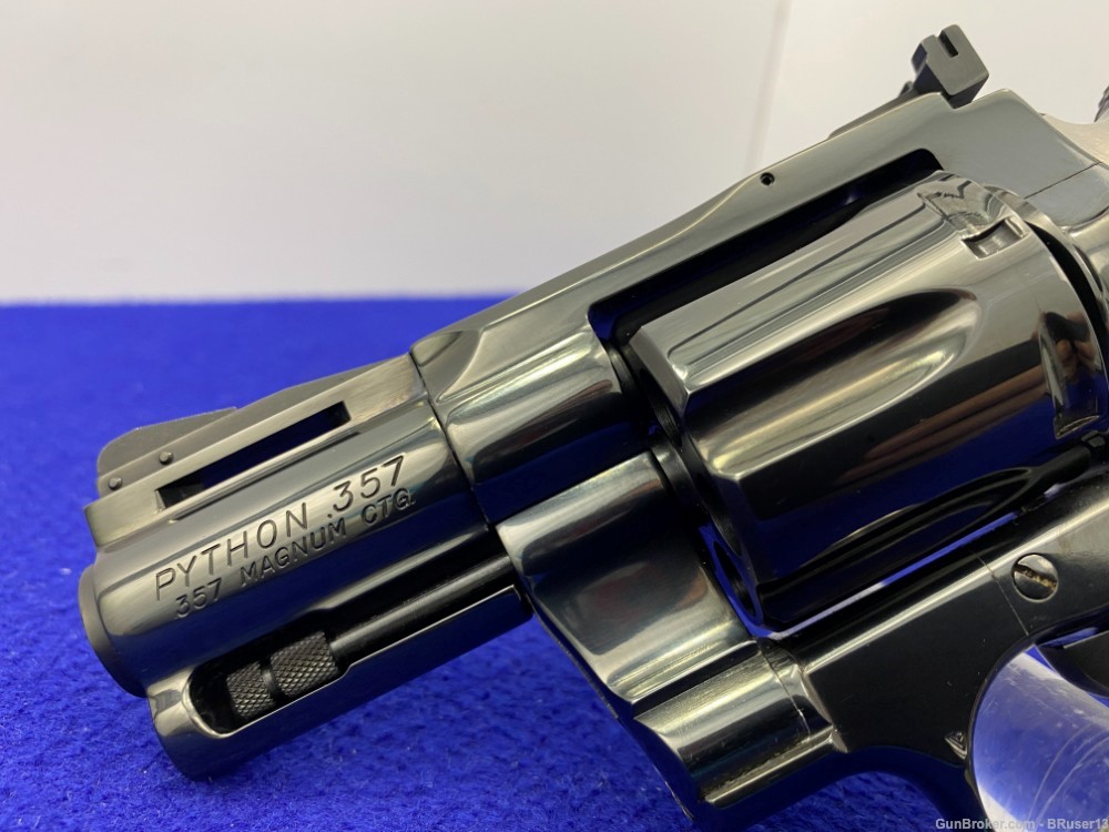 1978 Colt Python .357 Mag Blue -RARE & SOUGHT-AFTER 2.5" MODEL- Stunning-img-16