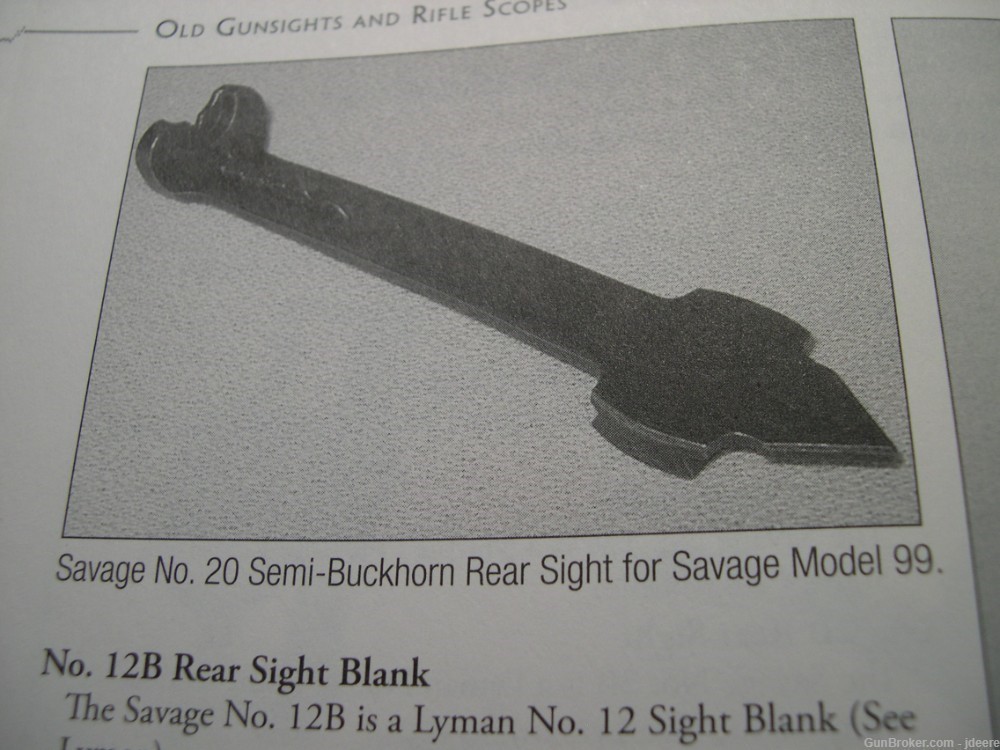 Savage No. 20 Rear Sight with Elevator-img-9