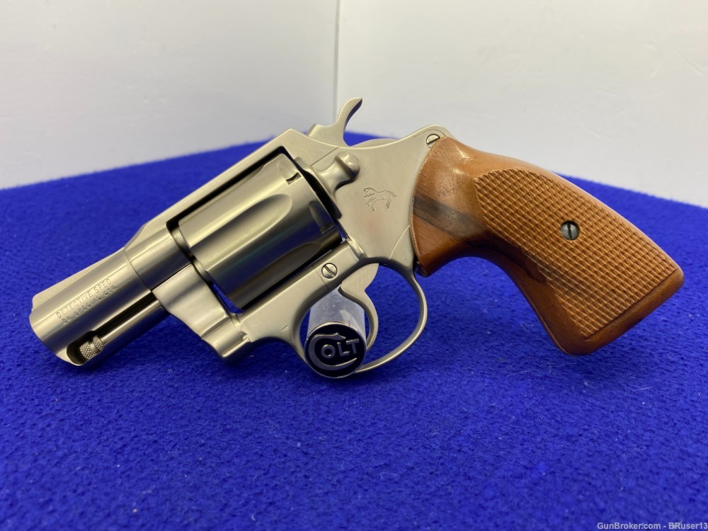 1980 Colt Detective Special *COVETED CUSTOM SHOP ELECTROLESS NICKEL FINISH*-img-5