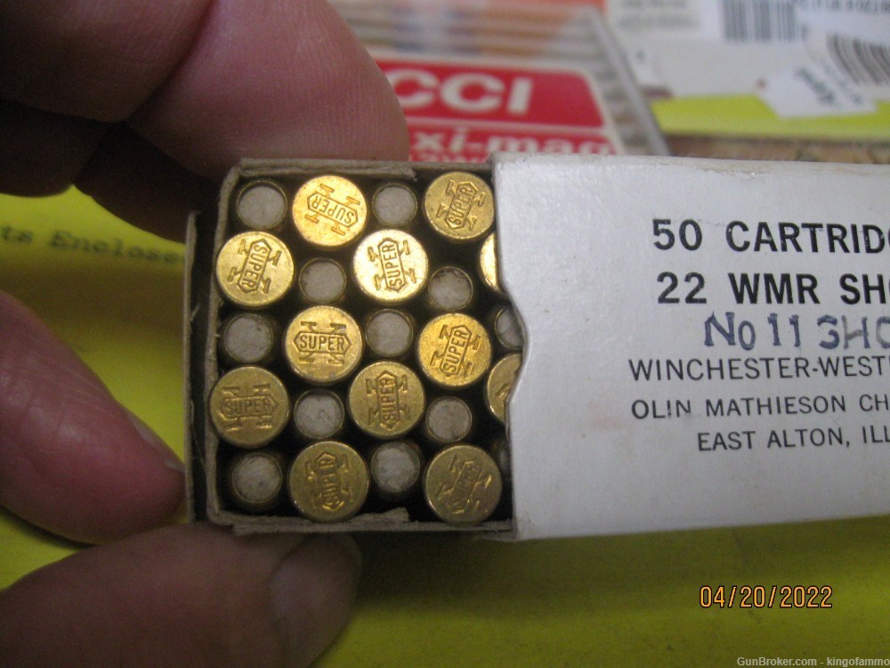 22 WMR #11 Shot 50 rds Rare Win -Western Mint White Box Collect Shoot; more-img-1