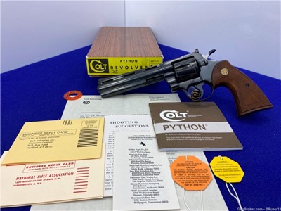 1957 Colt Python .357 Mag Blue 6" *EARLY 4 DIGIT 1st GENERATION EXAMPLE*