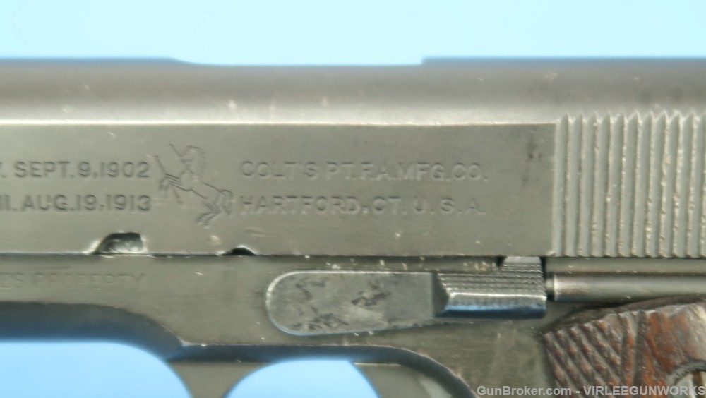 U.S. Military Colt 1911 US ARMY 45 ACP 1918 Military Finish SN 319799-img-31