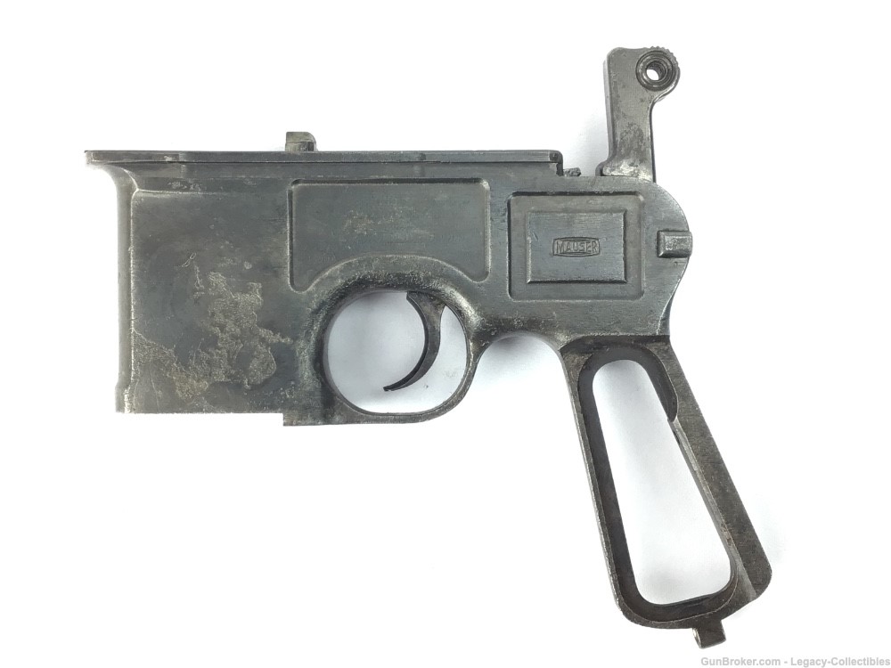 Commercial Mauser C96 Broomhandle Frame & Trigger Group 7.63mm WWI-img-1