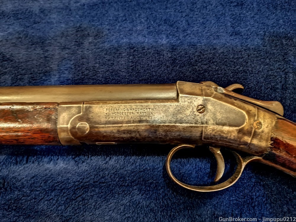 Rare firearm, Forehand and Wadsworth Single hammer  12GA -made before 1891-img-21