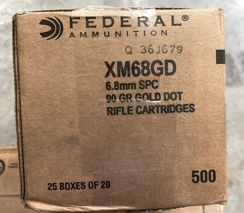 FEDERAL 6.8 SPC Gold Dot 90 Grain SP Brass Hunting & defense 200 Rounds-img-7