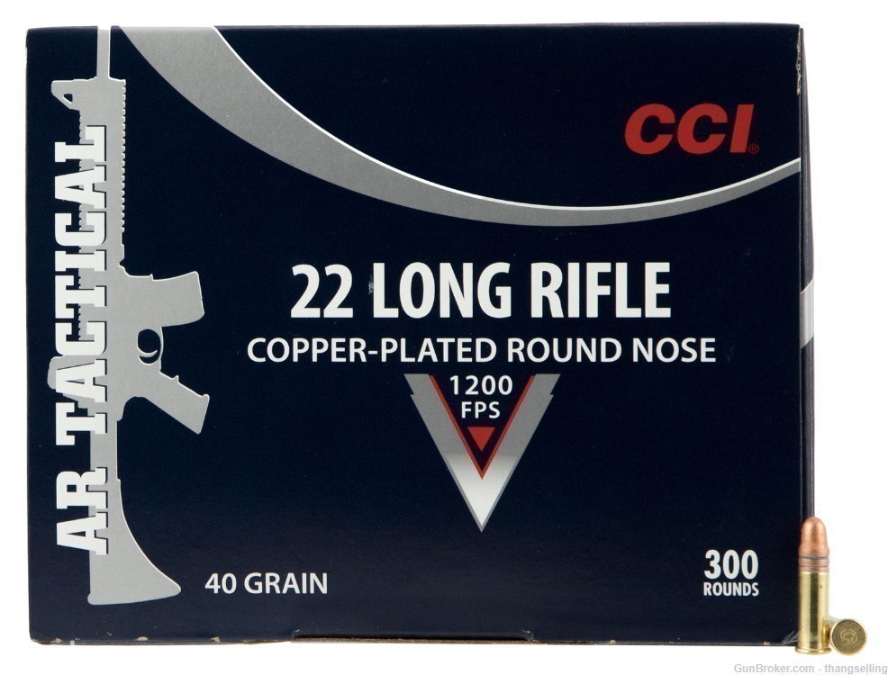 1500 Rounds CCI .22 LR Ammo 40 Gr AR TACTICAL Copper Plated Round Nose-img-0