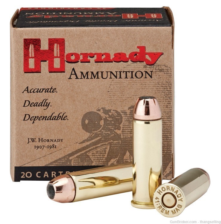 40 Rounds Hornady 41 Rem Mag Ammo XTP Personal Defense / Hunting XTPHP HP-img-0
