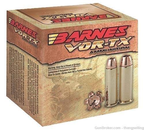 40 Rounds Barnes .454 Casull Handgun Ammo 250 Gr XPB VOR-TX Hollow Point-img-0