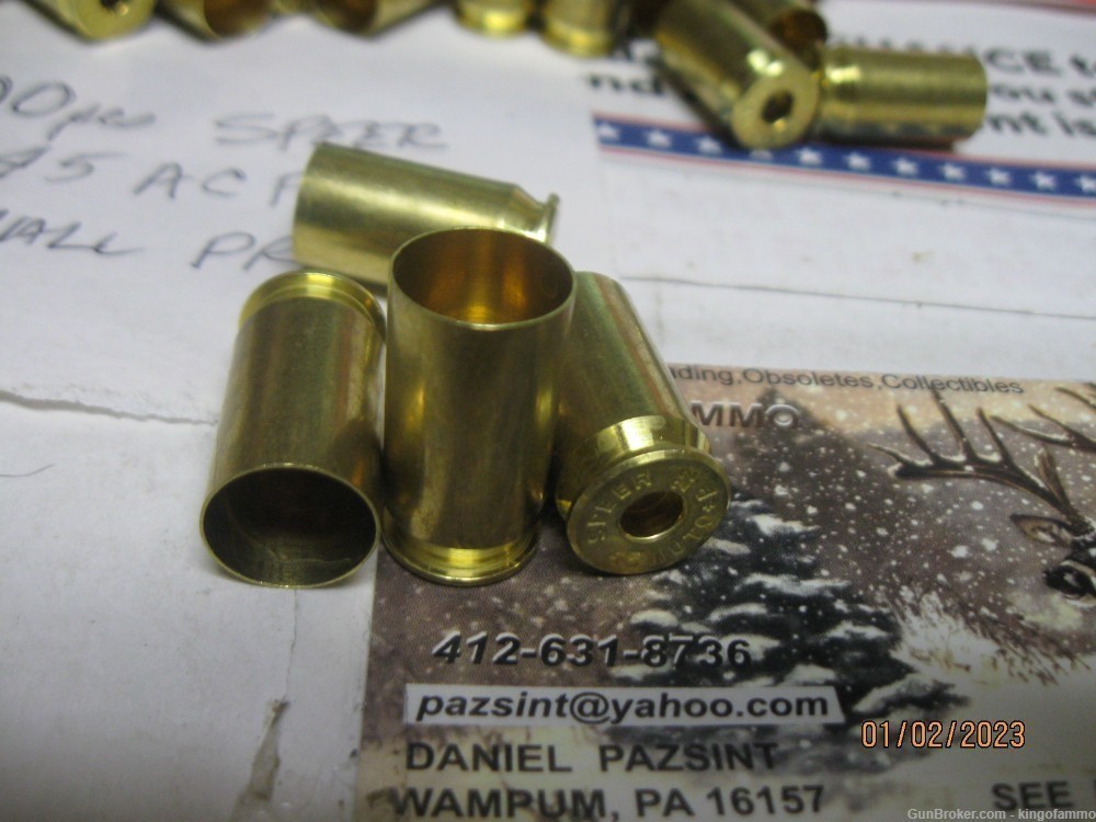 1 Lb TITEGROUP  Powder AND 100 pc NEW 45 ACP +P SP Brass; more available -img-4