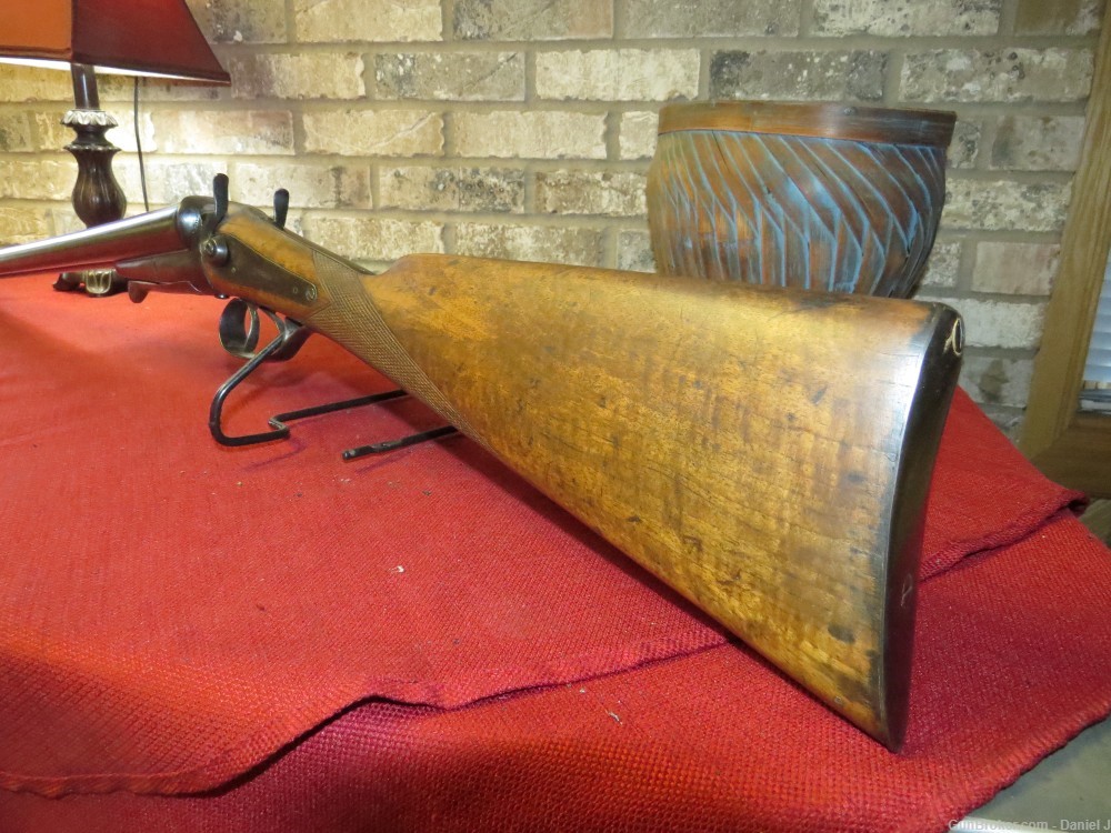 W. Richards Double Barrel Shotgun, 10-Gauge, 30" Bb., Very Nice Wood-img-10