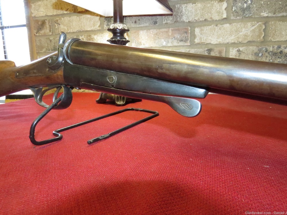 W. Richards Double Barrel Shotgun, 10-Gauge, 30" Bb., Very Nice Wood-img-5