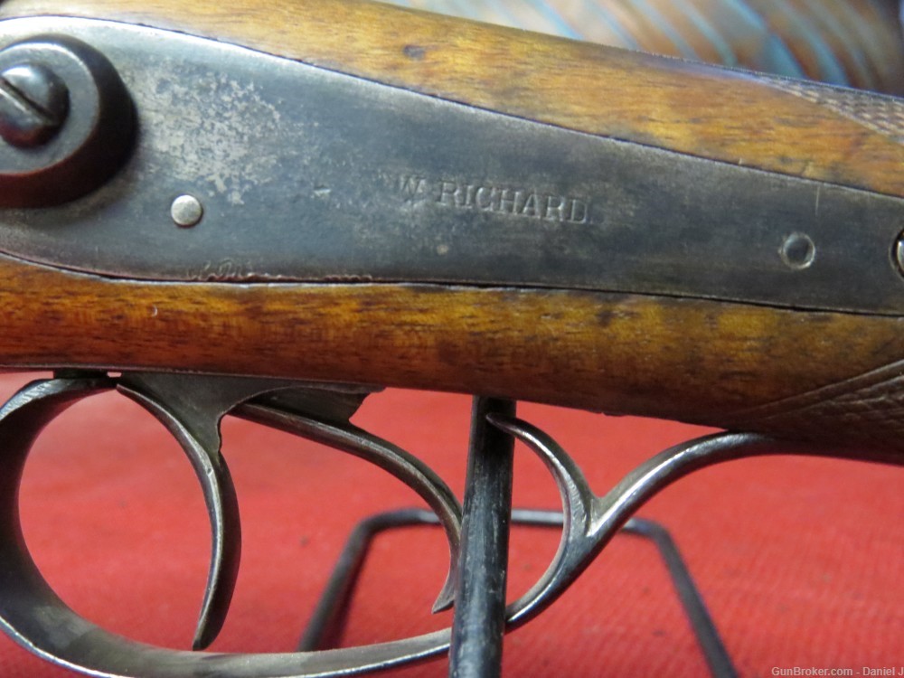 W. Richards Double Barrel Shotgun, 10-Gauge, 30" Bb., Very Nice Wood-img-13
