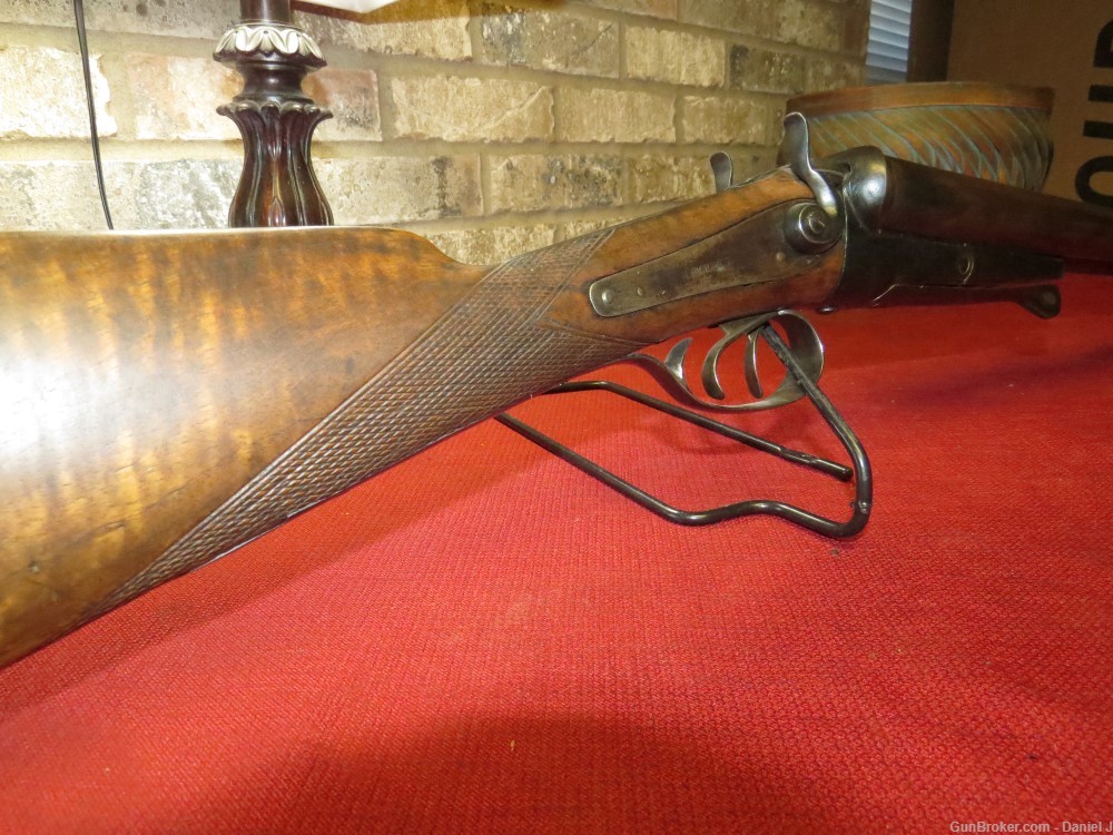 W. Richards Double Barrel Shotgun, 10-Gauge, 30" Bb., Very Nice Wood-img-7