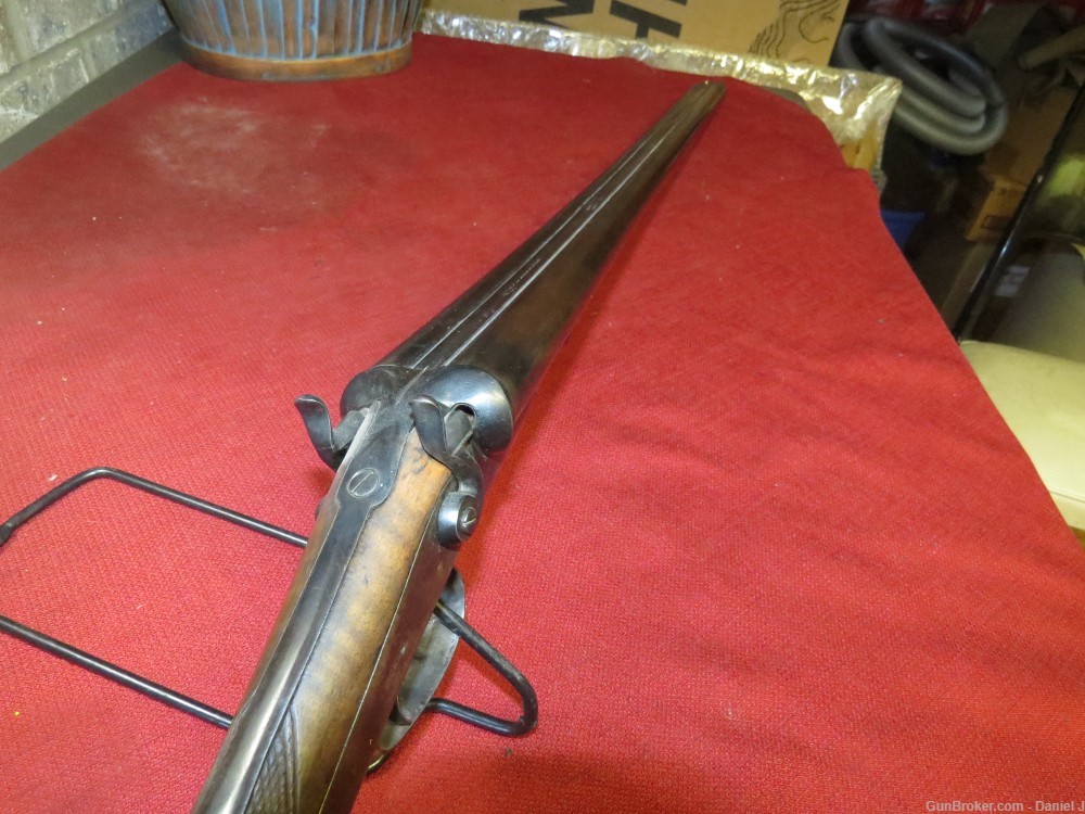 W. Richards Double Barrel Shotgun, 10-Gauge, 30" Bb., Very Nice Wood-img-9