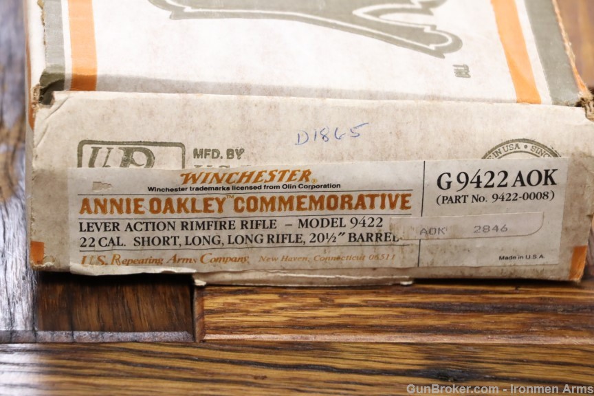 Fabulous Annie Oakley Winchester 9422 Mint 94 in Box Made 1982 One of 6000-img-3