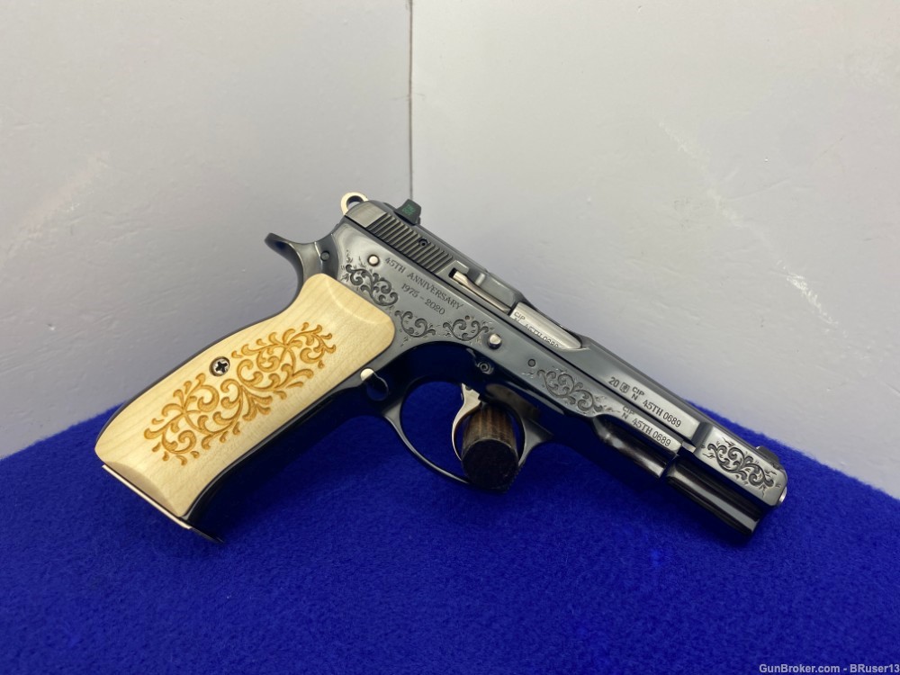 CZ 75 B 45th Anniversary 9mm Blue 4.5" *LIMITED EDITION #689 OF 1,000 MADE*-img-15