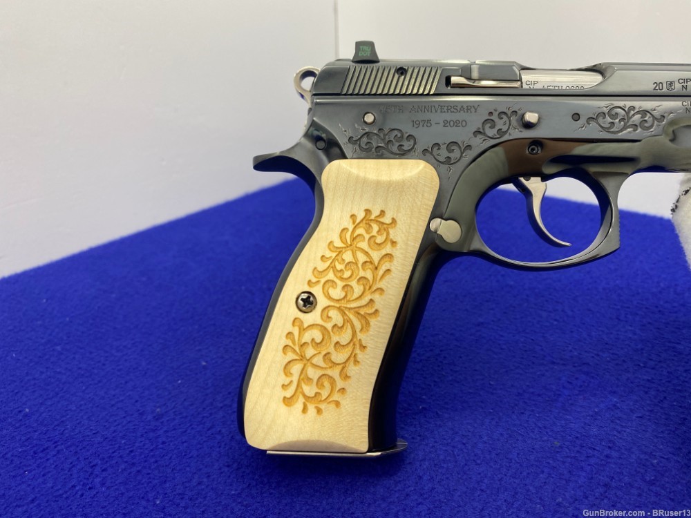 CZ 75 B 45th Anniversary 9mm Blue 4.5" *LIMITED EDITION #689 OF 1,000 MADE*-img-39