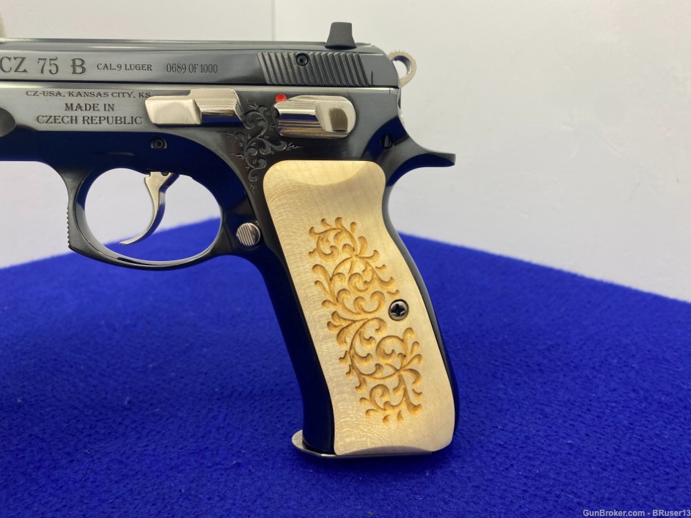 CZ 75 B 45th Anniversary 9mm Blue 4.5" *LIMITED EDITION #689 OF 1,000 MADE*-img-48