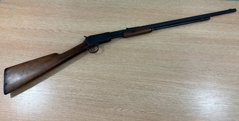 Winchester Model 1890 Pump Action rifle, chambered in .22 long-img-0