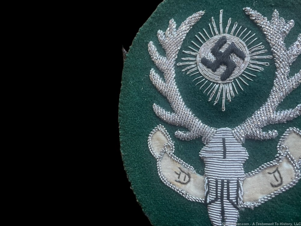 WWII GERMAN N*ZI- HUNTING ASSOCIATION- UNIFORM SLEEVE PATCH- WW2 BRING BACK-img-3