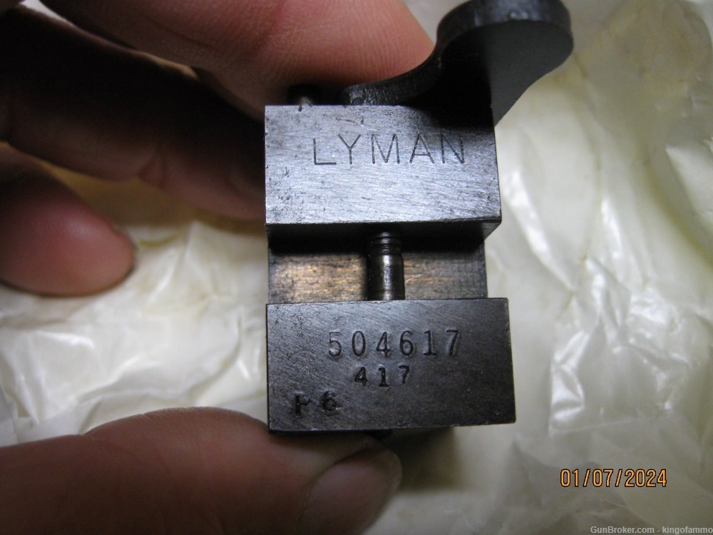 Lyman Bullet Mould #504617 IDEAL .50 Cal 370 gr Maxi Ball ; handles availab-img-2