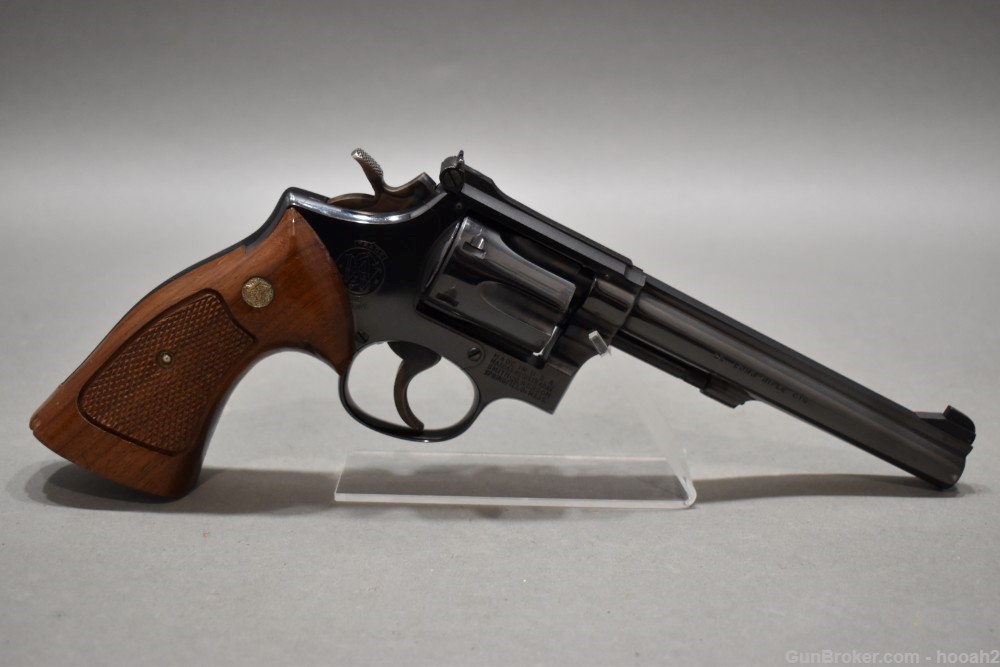 Nice Smith & Wesson Model 17-3 Revolver 6" 22 LR 1970 C&R-img-0