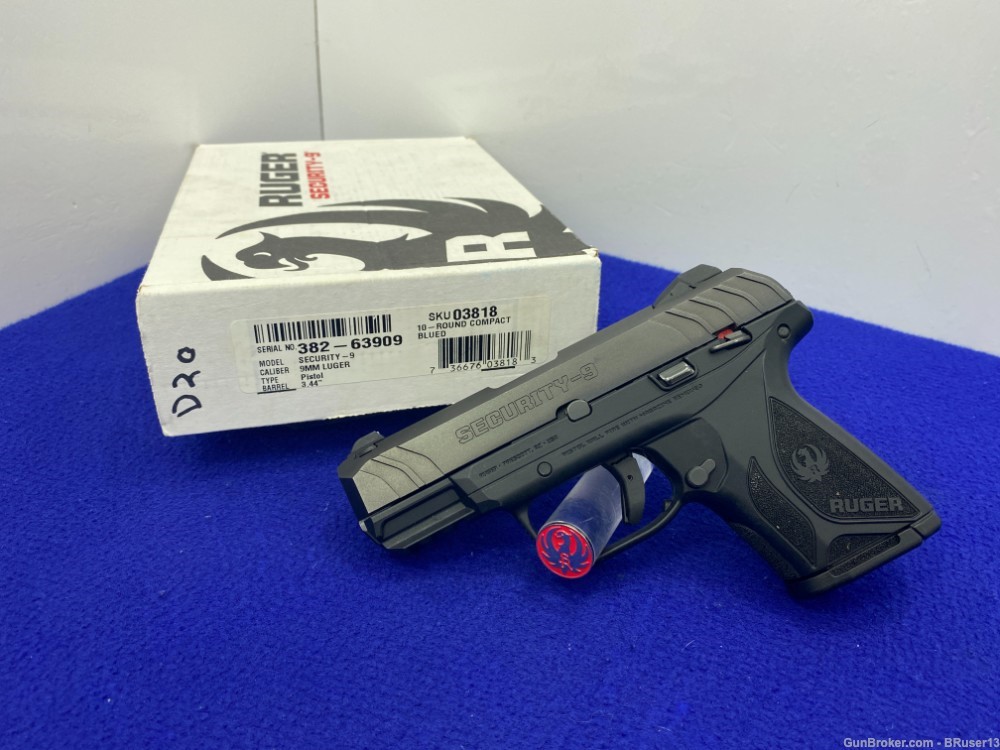 2019 Ruger Security-9 9mm Blk 3.44" *AWESOME MID-SIZED COMPACT PISTOL*-img-2