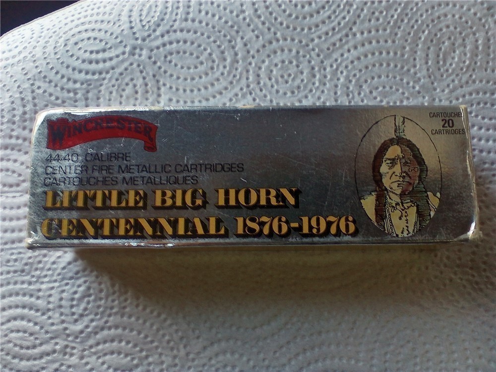 Winchester 44-40 cf 200 gr. sp Little Big Horn Centennial cartridges-img-3