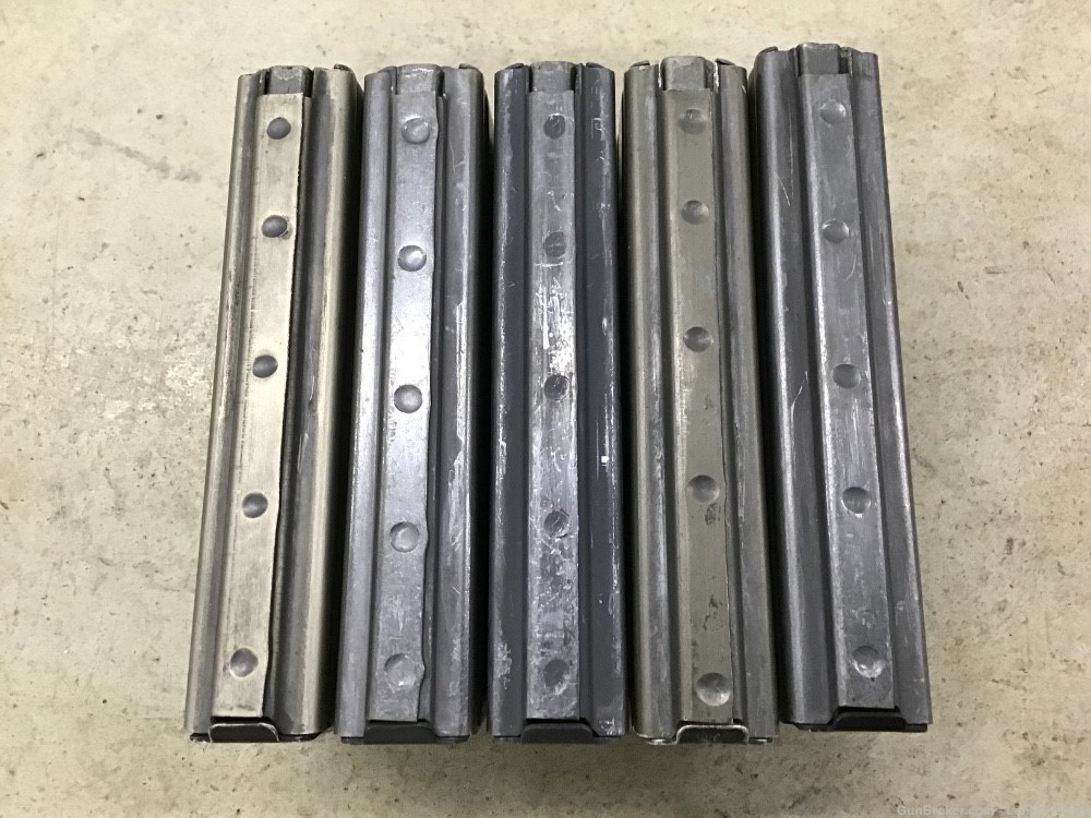 Lot of 5 Pre Ban Colt AR-15/M16 20rd Aluminum Mags Penny Auction NR 0.01-img-5