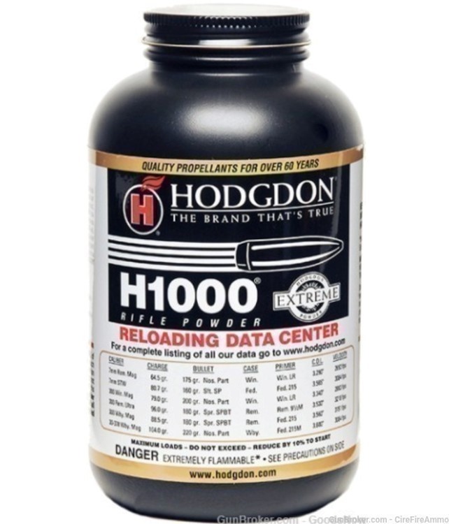 Hodgdon H1000 Smokeless Powder 1 lbs H1000 H 1000 Hodgdon no cc fees -img-0