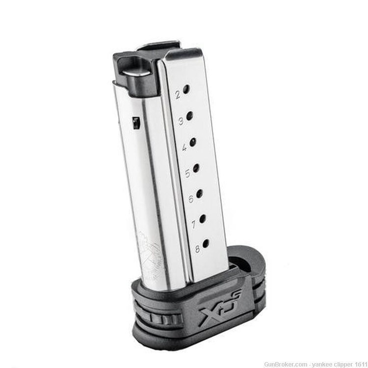 Springfield XDS 9mm Magazine 8Rd New Factory with Grip Extension Magazine-img-0