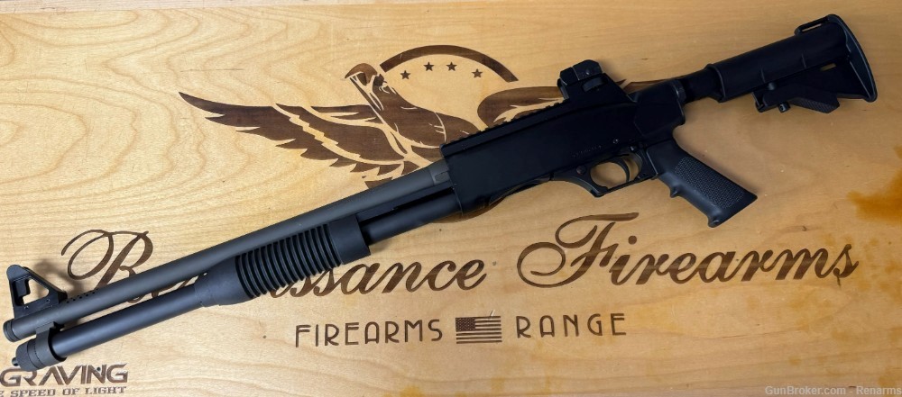 USED FNH FN Tactical 12 ga shot gun, pistol grip, 8 shot tube mag-img-0