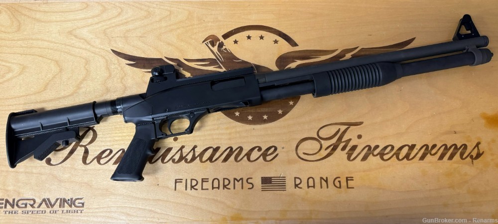 USED FNH FN Tactical 12 ga shot gun, pistol grip, 8 shot tube mag-img-1