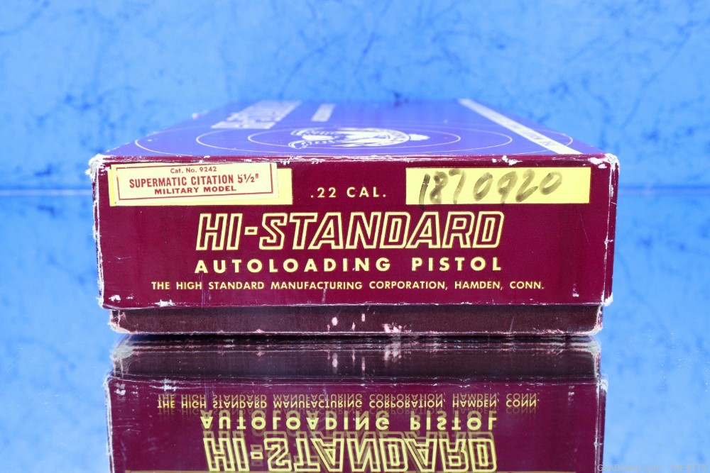 HIGH STANDARD MOD 106 MILITARY SUPERMATIC "CITATION" 22LR W/BOX 1968 / C&R-img-46